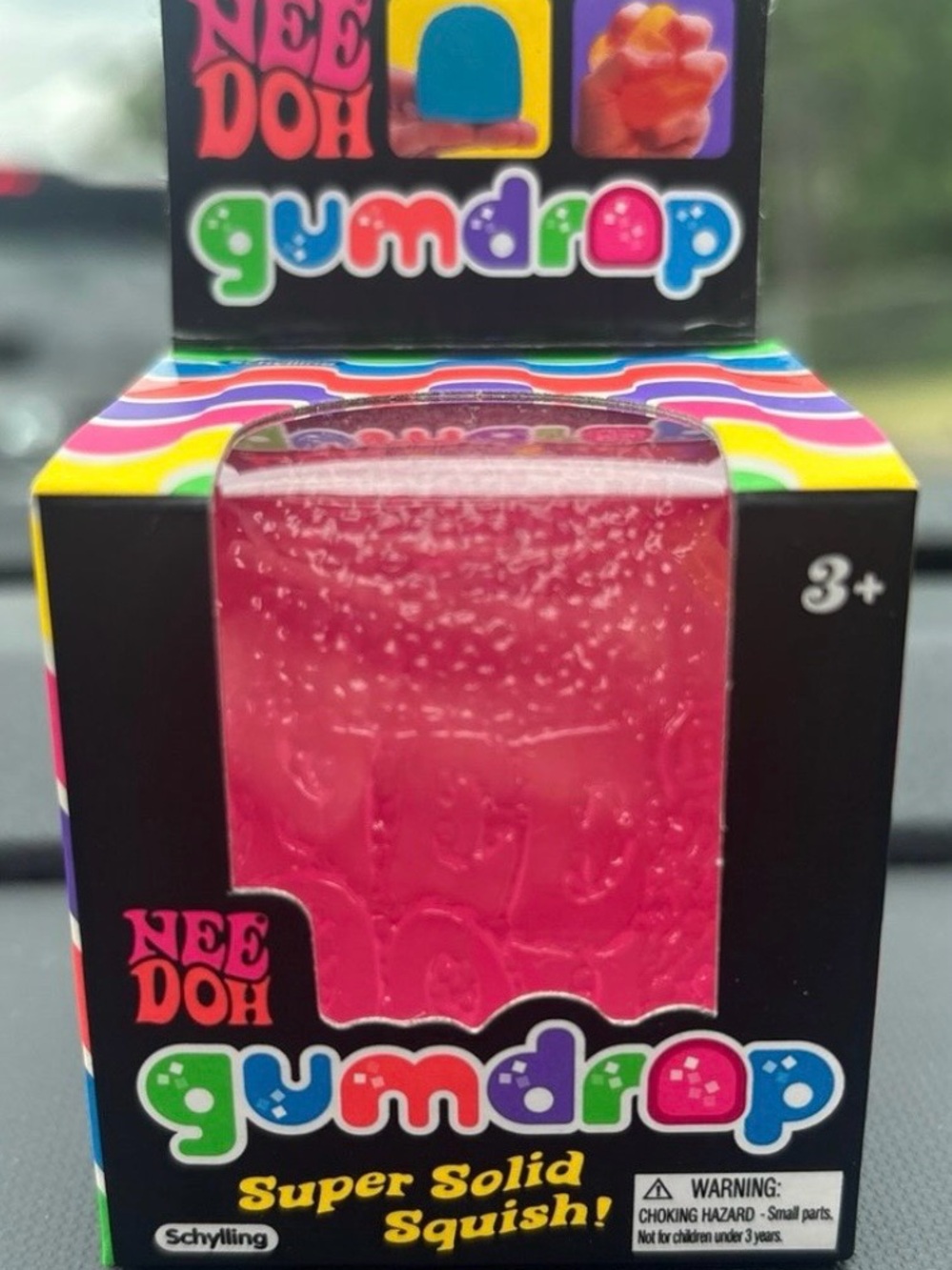 NeeDoh Gumdrop Super Solid Squish! Pink